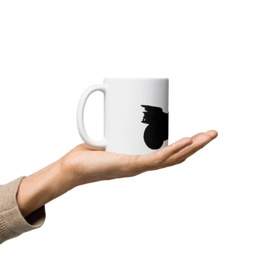 Ibex 800 Shadow Image on white glossy mug