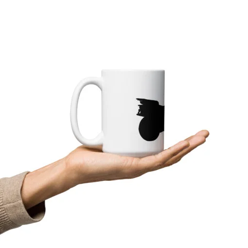 Ibex 800 Shadow Image on white glossy mug - Image 3