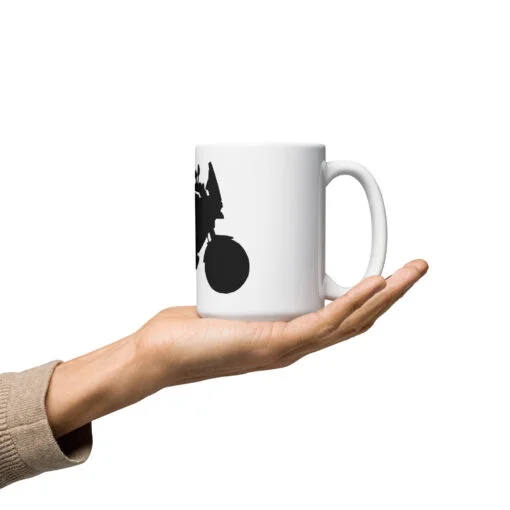 Ibex 800 Shadow Image on white glossy mug - Image 4