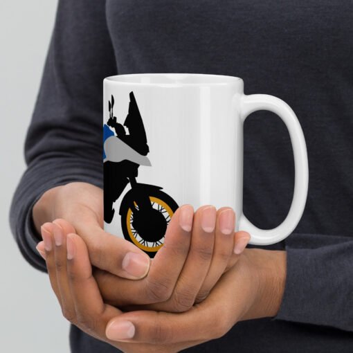 800 Touring White glossy mug - Image 4