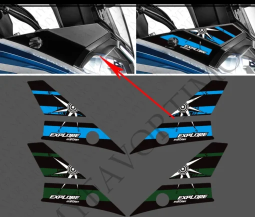 Touring Explore Edition Decals Trunk Luggage Cases For CFMOTO 800MT / Ibex 800 - Image 2