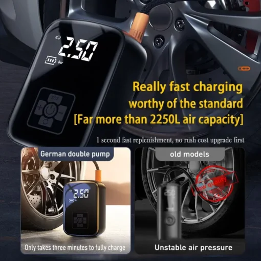Wireless Air Compressor for Motorcycle - Image 4
