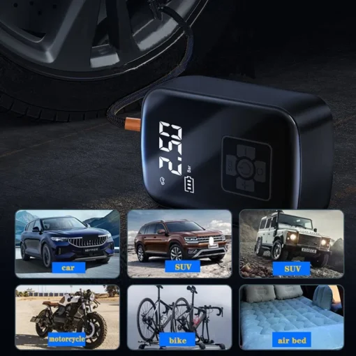 Wireless Air Compressor for Motorcycle - Image 3