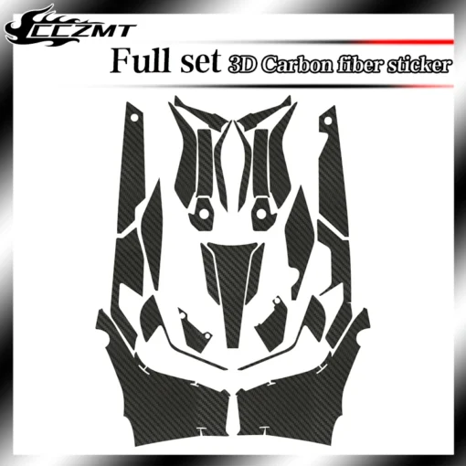 3D carbon fiber protective stickers For CFMOTO 800MT / Ibex 800 - Image 10