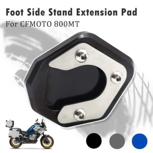 CNC Kickstand Extension Pad Enlarged For CFMOTO 800MT / Ibex 800